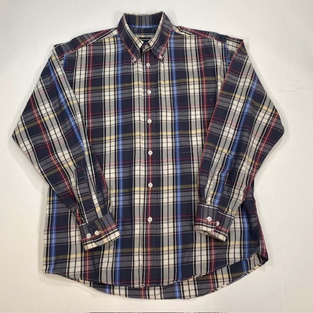 Gitman Bros Plaid Button Down Shirt Long Sleeve Mens Size Medium‎ Multi Color